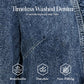 👖 Dames spijkerjack met ruches – Casual, stijlvol en makkelijk te combineren ✨
