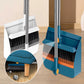 🏠Aanbieding: 58% KORTING – Staande Stoffer & Blik Set met 180° Draaibare Bezem | Compact & Praktisch voor Thuis