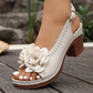 Dames Sandalen Met 3D-Bloemenprint – Bloeiende Stijl Op Elk Pad