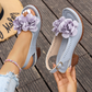 Dames Sandalen Met 3D-Bloemenprint – Bloeiende Stijl Op Elk Pad
