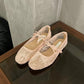 ✨ 65% KORTING – Elegante Mesh Ballerina’s met Strik 👡 Licht, Ademend & Comfortabel voor Lente en Zomer