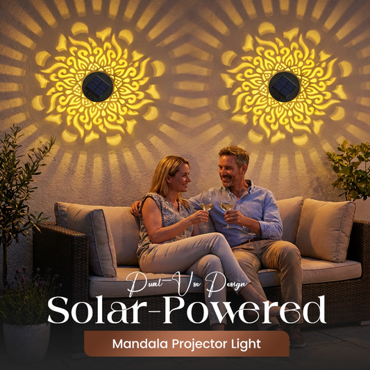 ✨ Mandala Projectorlamp op Zonne-energie – Magische Tuinprojectie voor Terras & Tuin | Nu 65% Korting