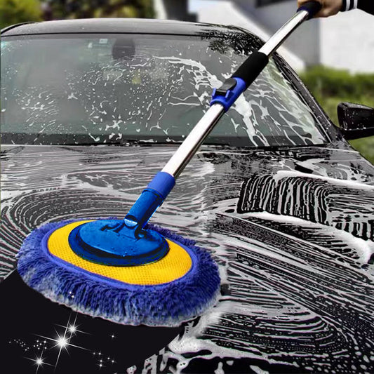 🚗 Duurzame Aluminium Telescopische Autowasmop – Lange Steel voor Gemakkelijk Wassen | Nu tijdelijk 67% korting