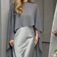 ✨ Elegante Capejurk met Bijpassende Sjaal 💃 Zwierige Pasvorm & Tijdloze Stijl – Nu 63% KORTING