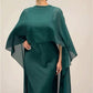 ✨ Elegante Capejurk met Bijpassende Sjaal 💃 Zwierige Pasvorm & Tijdloze Stijl – Nu 63% KORTING