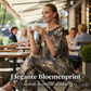 🌸 Dames Bloemen Asymmetrische Tuniek & Wijde Pijpen Broek Set ✨ Luchtig, Elegant & Comfortabel – Nu 63% KORTING