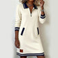 👗 Damesjurk met Kraag en Lange Mouwen – Elegante Polo Stijl voor Elke Gelegenheid ✨ Nu 60% KORTING – Comfortabel, Chic & Veelzijdig