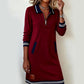 👗 Damesjurk met Kraag en Lange Mouwen – Elegante Polo Stijl voor Elke Gelegenheid ✨ Nu 60% KORTING – Comfortabel, Chic & Veelzijdig
