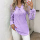 Women’s Elegant Long Sleeve Lace Panel Top