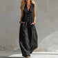 Mouwloze Jumpsuit met V-hals en Wijde Pijpen voor Dames – Nieuw | 63% Korting