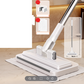 🧹 Hands-Free Flat Mop – Universele Klem & Extra Lang | Eenvoudig & Snel Schoonmaken – Nu 62% Korting