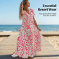 🌸2026 NIEUW – 50% KORTING💥 Casual Bloemenjurk met V-hals – Zachte, Luchtige Stof & Comfortabele Pasvorm