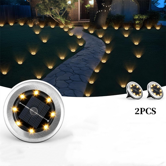Waterdichte Solar Grondspot Set 💡Automatisch licht in je tuin, zonder gedoe met kabels – Gaat de hele nacht mee