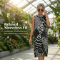Mouwloze Midi-jurk met Luipaardprint voor Dames – Elegante Pasvorm, Comfortabel & Tijdloos Stijlvol