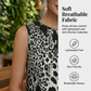 Mouwloze Midi-jurk met Luipaardprint voor Dames – Elegante Pasvorm, Comfortabel & Tijdloos Stijlvol