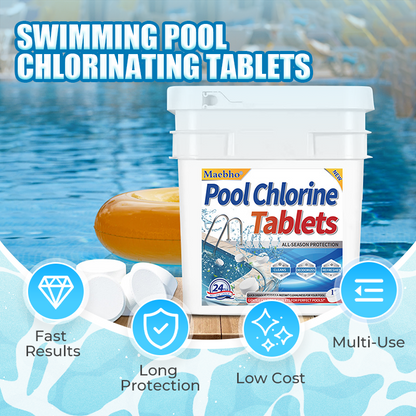 🏊 68% Korting – Langwerkende Chloortabletten voor Zwembaden | Helder Water Zonder Gedoe
