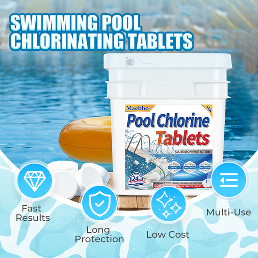🏊 68% Korting – Langwerkende Chloortabletten voor Zwembaden | Helder Water Zonder Gedoe
