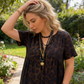 Maxi-Jurk Met V-Hals & Luipaardprint – Gelaagde Rok, Flatterende Taille✨Nieuwe collectie – Nu 72% tijdelijke korting!