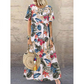 🔥 78% Korting – Retro Maxi Jurk met Bloemenprint | Losvallend, Flatterend & Licht om te Dragen