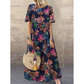 🔥 78% Korting – Retro Maxi Jurk met Bloemenprint | Losvallend, Flatterend & Licht om te Dragen