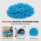 🧽 Chenille Spin Vervangende Mopkop – Krachtig & Gemakkelijk Schoonmaken | Koop 2, Ontvang 1 GRATIS