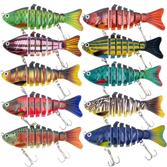 🎣 60% Korting – Multi-gesegmenteerd Bionisch Zwemmend Kunstaas | Realistische Beweging & Sterke Aantrekkingskracht voor Roofvis