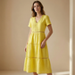 👗 Elegante Damesjurk met V-Hals en Kantdetails | Licht, Verfijnd & Makkelijk te Dragen – Nu 63% Korting