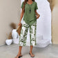 ✨ Gelaagde dames set – Comfortabele tuniek top met losse broek voor dagelijkse elegantie 🌿