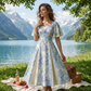 👗 60% Korting – Fit & Flare Jurk met Zwierige Mouwen | Flatterend, Luchtig & Elegant bij Elke Stap
