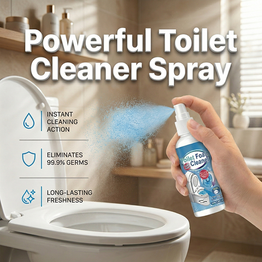 🚽 Krachtige Toiletreiniger Spray | Verwijdert Vlekken & Geuren in Seconden – Koop 2, Krijg 1 Gratis