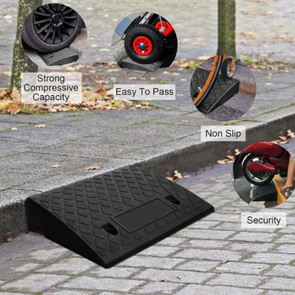 🚗 50% KORTING! Draagbare, Lichtgewicht Stoeprandoprit – Voor Opritten & Stoepranden | Geschikt voor Rolstoel & Rollator 🦽✨