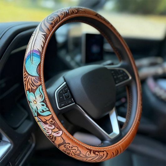 🚗 58% Korting – Vintage Stuurhoes met Handgemaakte Lederlook | Comfort, Grip & Tijdloze Stijl