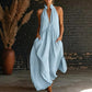 🌴 69% Korting – Zomerse Maxi-Jurk met Halternek & V-hals | Elegant, Luchtig & Perfect voor Vakantie