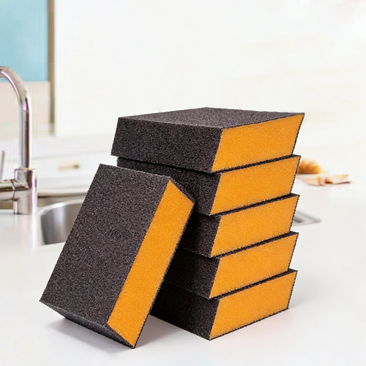🧽 Koop 2 = Krijg 1 Gratis – Stevige Schuurspons voor Keuken & Pannen | Krachtig tegen Aangekoekt Vuil, Krast Niet & Gaat Lang Mee 🍳✨