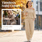 🌸 2-Delige Dames Outfit – Off-Shoulder Top met Broek | Elegante Look, Comfortabele Pasvorm & Moeiteloos Te Combineren
