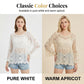 👚 Losvallende vintage damesblouse met kanten accenten – Comfortabel en stijlvol voor elk seizoen 🌸