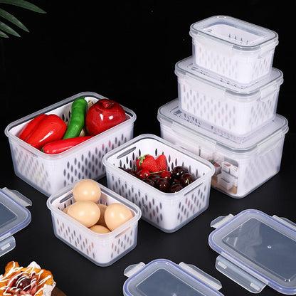 ✨ Vershoudbakjes voor Fruit & Bessen – 3 Stuks met Uitschuifbare Afvoerlade | Ideaal voor Koelkast en Dagelijks Gebruik