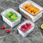 ✨ Vershoudbakjes voor Fruit & Bessen – 3 Stuks met Uitschuifbare Afvoerlade | Ideaal voor Koelkast en Dagelijks Gebruik