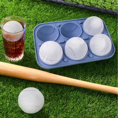 ⚾ KOOP 2, KRIJG 1 GRATIS – Honkbalvormige IJsblokjesvorm voor Originele Drankjes 🧊✨