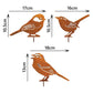 62% Korting!🐦5-delige Roestige Metalen Vogelset - Authentieke Cortenstaal-look Tuindecoratie - Voor Hek, Boom & Balkon