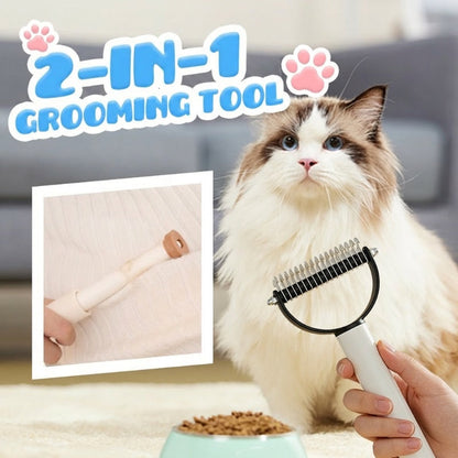 🐾 63% KORTING – 2-in-1 Kam & Roller voor Huisdierenhaar | Ontwart Zachtjes en Verwijdert Losse Haren in Eén Beweging ✨