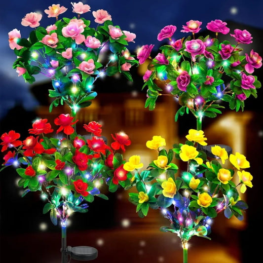 Simulatie Azalea Bloem Grondsteek Zonneverlichting – Natuurlijke Schoonheid, Geen Water Nodig--Nieuwe collectie – Tijdelijke aanbieding: 58% korting!