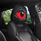 👁️ Spooky Red Eye Auto Hoofdsteunhoes – Unieke auto-accessoire met opvallend design 🚗