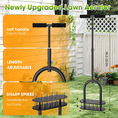 🌱 50% KORTING – Handmatige Gazonbeluchter | Voor een Luchtigere Bodem & Sterkere Grasgroei | Verstelbare Steel