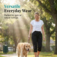 Casual Sneldrogende Rekbare Capribroek – Jouw Metgezel Voor Warme Dagen👖Stretchy, licht & perfect voor onderweg