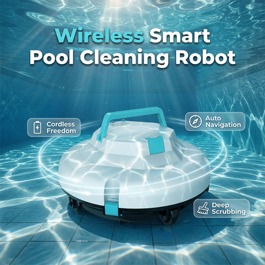 🌊 Slimme Zwembadrobot – Krachtige Reiniging met Eén Druk op de Knop 🤖