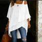 ✨ Losvallende damesblouse met asymmetrische snit – Tijdloos, comfortabel en elegant 🌿