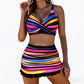 👙✨ Dames Gestreepte Tweedelige Bikini – Stijlvol, Comfortabel & Tijdloos