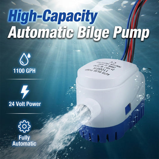🚤 12V/24V Lenspomp – Automatische Waterafvoer voor Maritiem en Buiten Gebruik ⚓