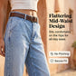 💙 High Waist Wijde Pijp Jeans voor Dames – Comfortabel, Flatterend & Tijdloos ✨